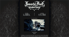 Desktop Screenshot of immortalfrostproductions.com